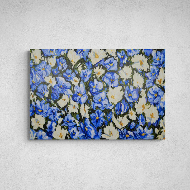 Morning Glories, 20" H x 30" W