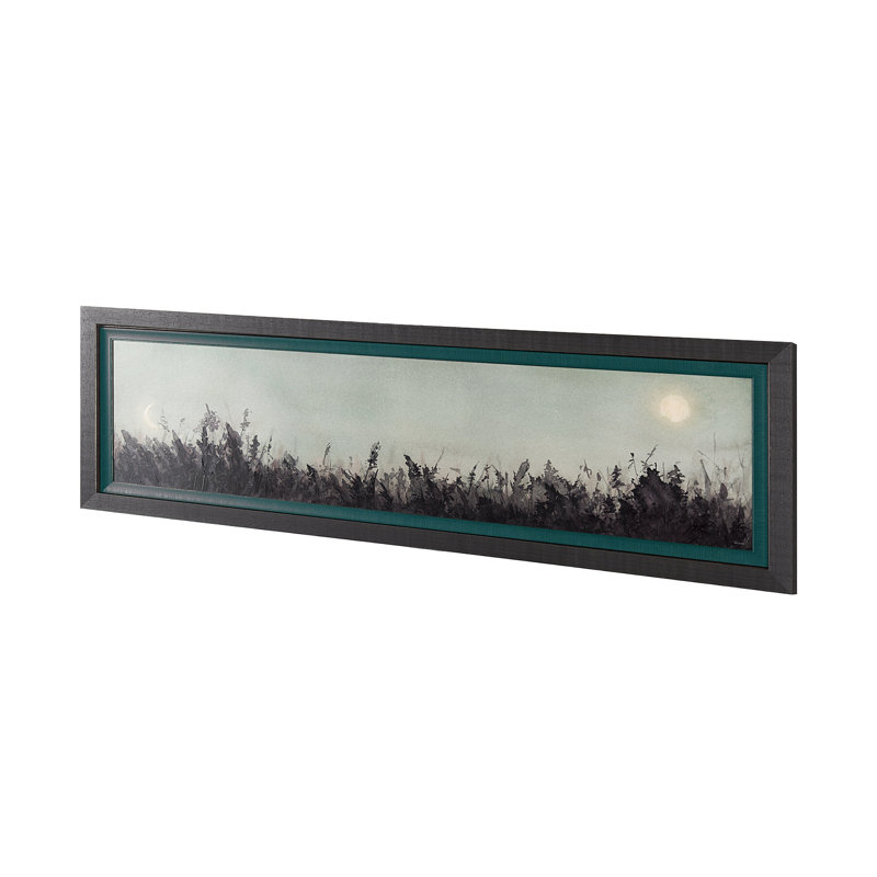 Moon Sets, Sun Rises a Hand Embelished Textured Framed Art Print
