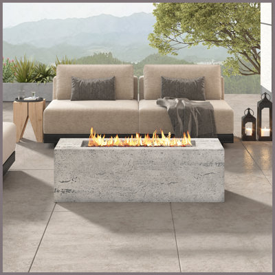 Table rectangulaire pour foyer d'extérieur au propane MGO 40000 BTU pour la cour extérieure