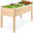 Rigney  Outdoor Fir Wood Elevated Planter with Fabric Liner & Drainage Holes-1890617988-1926726155