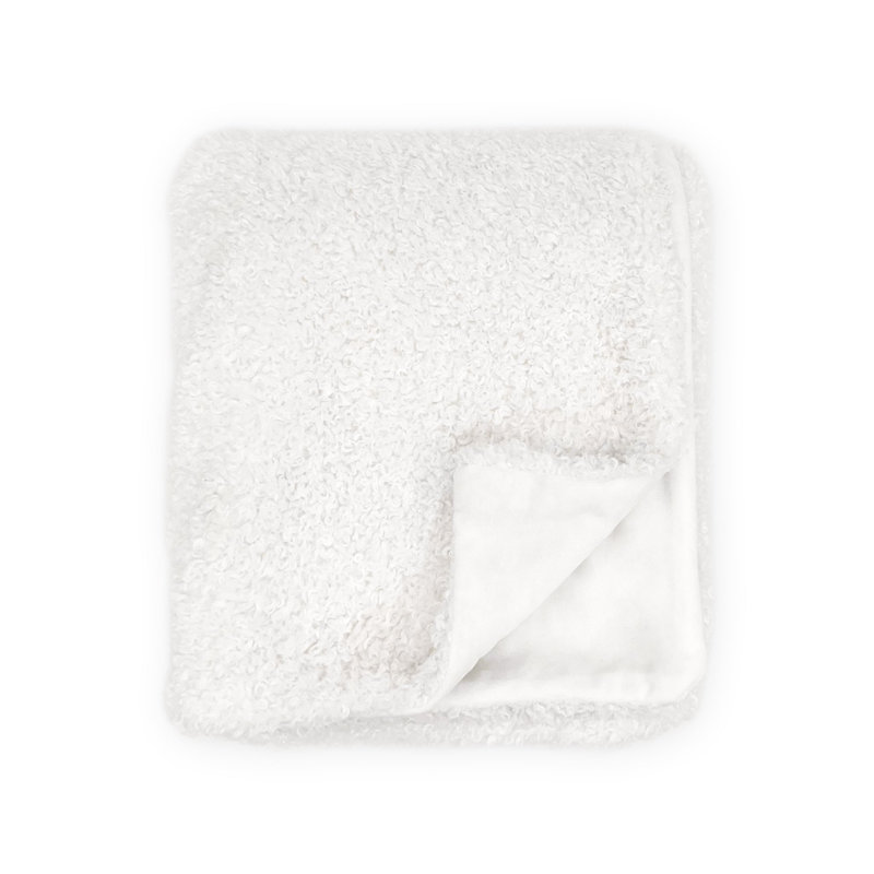 TEDDY CURLY THROW, White