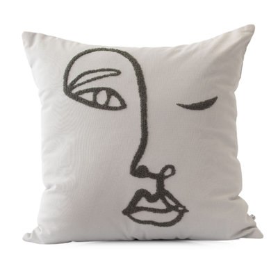 Womxn Embroidered Pillow Cover