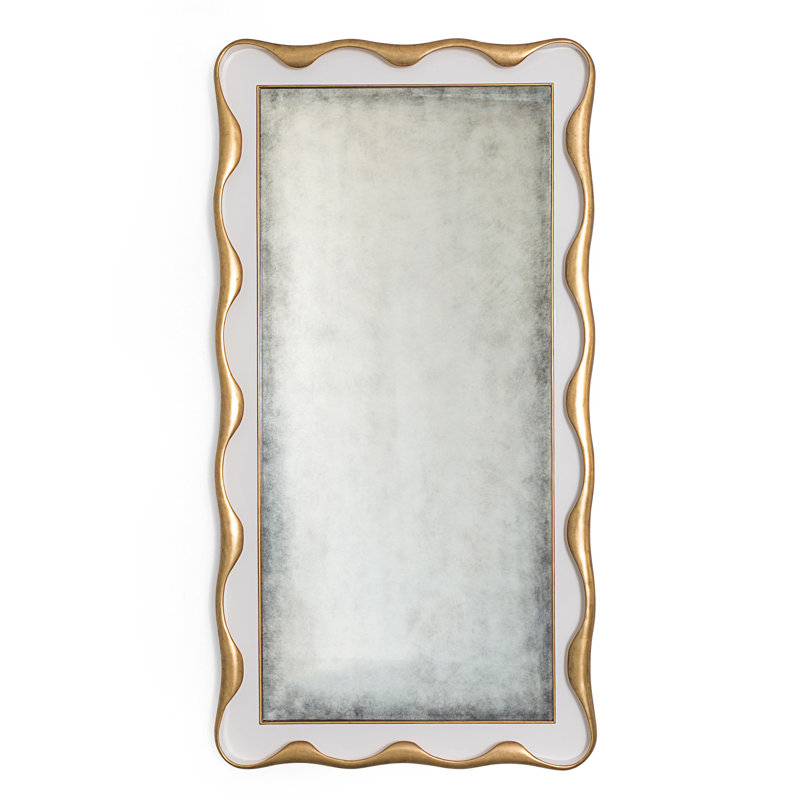 Venus Leaning Mirror, Cream/Gold