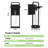 15 In. Outdoor Wall Sconce 1-Light Wall Lantern Scone Metal Frame And Clear Glass Shade-1161374043