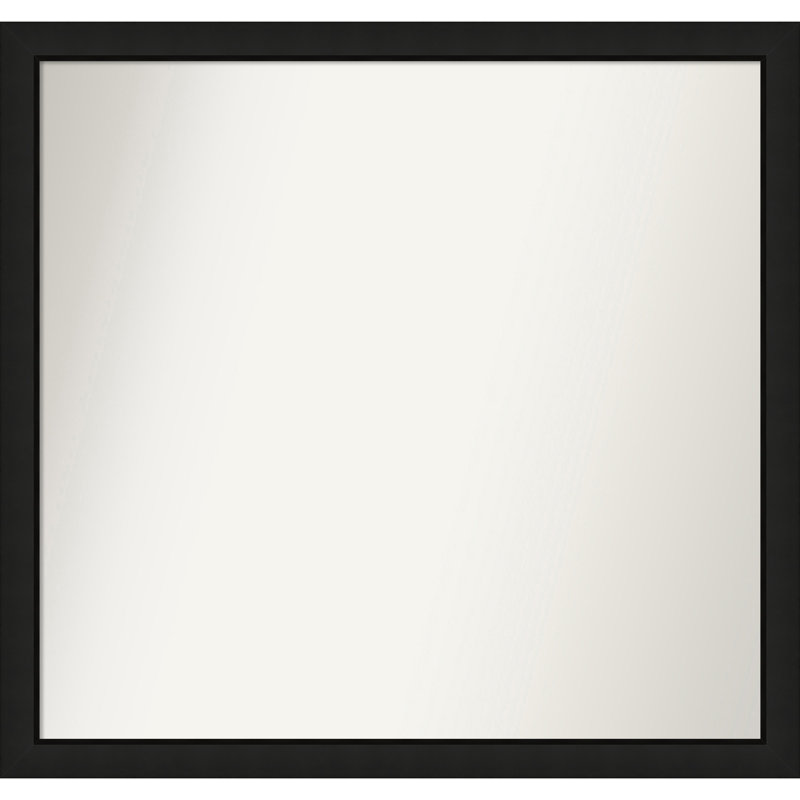 Phil Solid Wood Wall Mirror, Rectangle, 35.25" x 37.25"