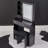 Small Size Left Drawer Desktop Vanity Table + Cushioned Stool, Large Sliding, Touch Control, Tri-Color Switching, Brightness Adjust LED Mirror, High Capacity Storage, Suitable For Small Space-662215084