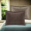 Ensemble de literie de luxe 7 pièces, polyester micro velours côtelé, brun grand, style chalet moderne