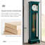 Horloge sur pied 75,59 "moderne de luxe verte avec mécanisme à pendule mécanique