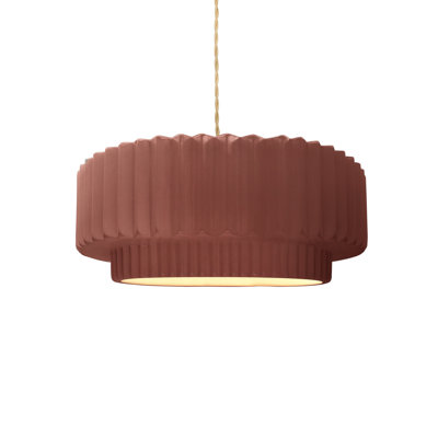 Luminaire suspendu tambour 1 lumière Gela