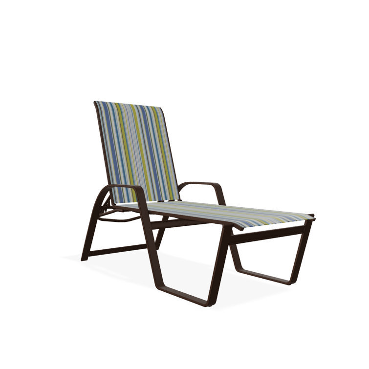 Holna Outdoor Rust-Resistant Metal Chaise Lounge