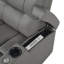 Canapé inclinable en cuir avec porte-gobelet-2404371
