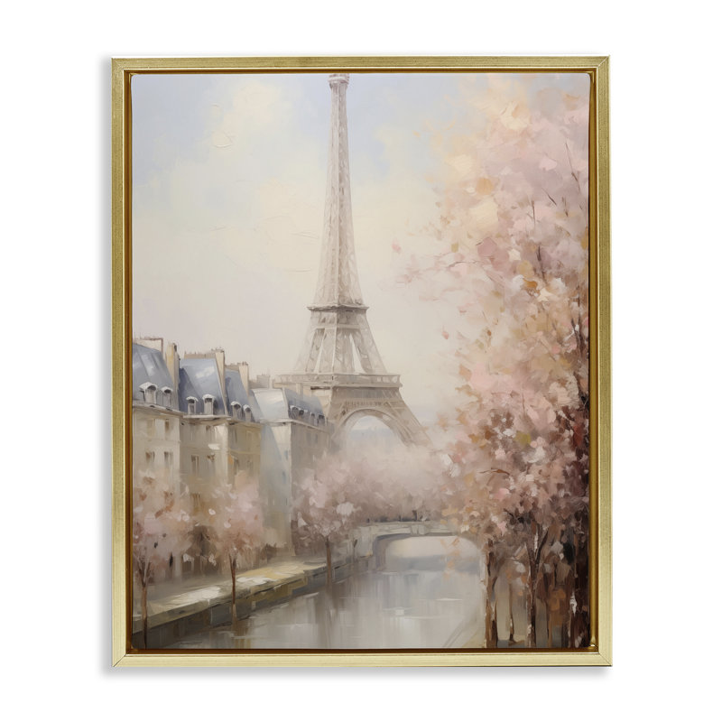 Cadre flottant doux avec vue sur la rivière Eiffel, design par Arlington Prints, H 21 po x l 17 po