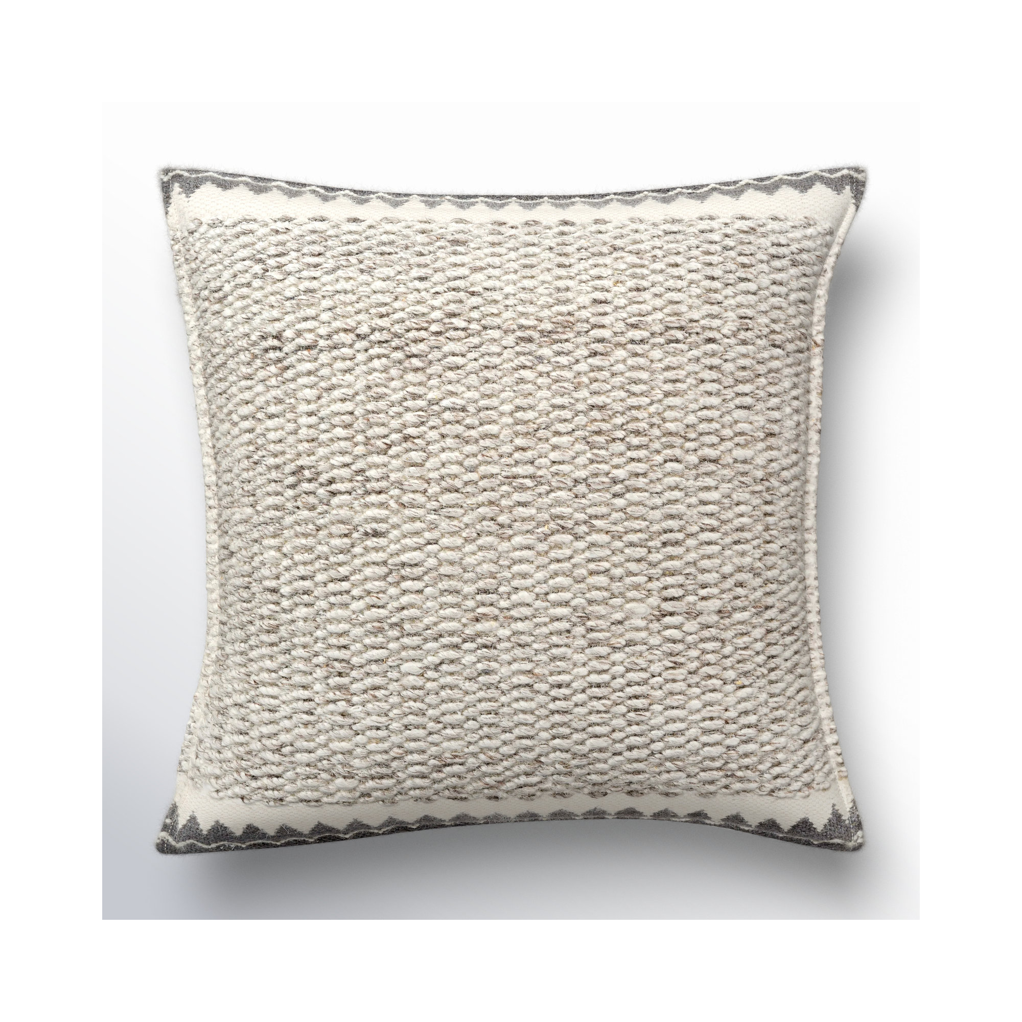 Reni Wool Throw Pillow, Down, 22"H x 22"W