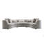 Boucle Sectional Sofa W/9 Pillows
