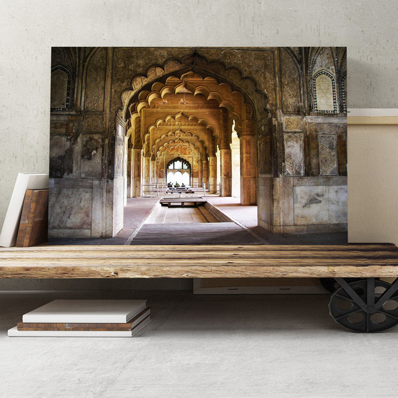 Red Fort Delhi India - Wrapped Canvas - Framed Print, 40cm H x 60cm W