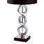 Lampe de table de 29 po de hauteur en métal avec anneau, abat-jour rond