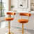 Orange rouillé + or sélectionné