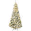 Arbre de Noël artificiel pré-éclairé avec 1188 branches enneigées et 500 lumières DEL