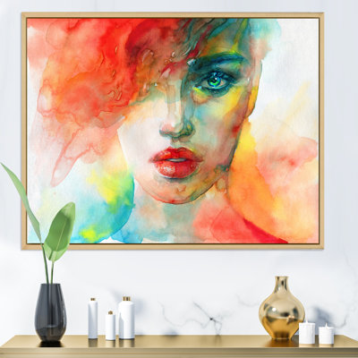 Mannequin avec maquillage Vivid IV - décoration murale sur toile glam