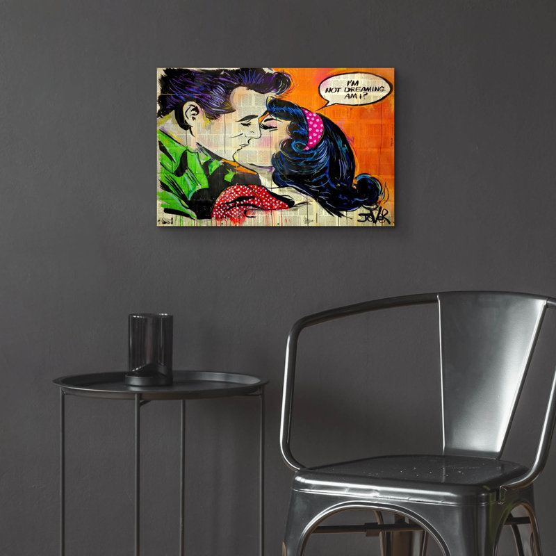 «Pop Dreamin» par Loui Jover, art mural en verre acrylique, H 16 po x l 24 po x P 0,2 po