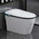 Luxury Smart Toilet with Bidet, Auto Open/Close, Foot Sensor, LED Display, Warm Water & Dryer