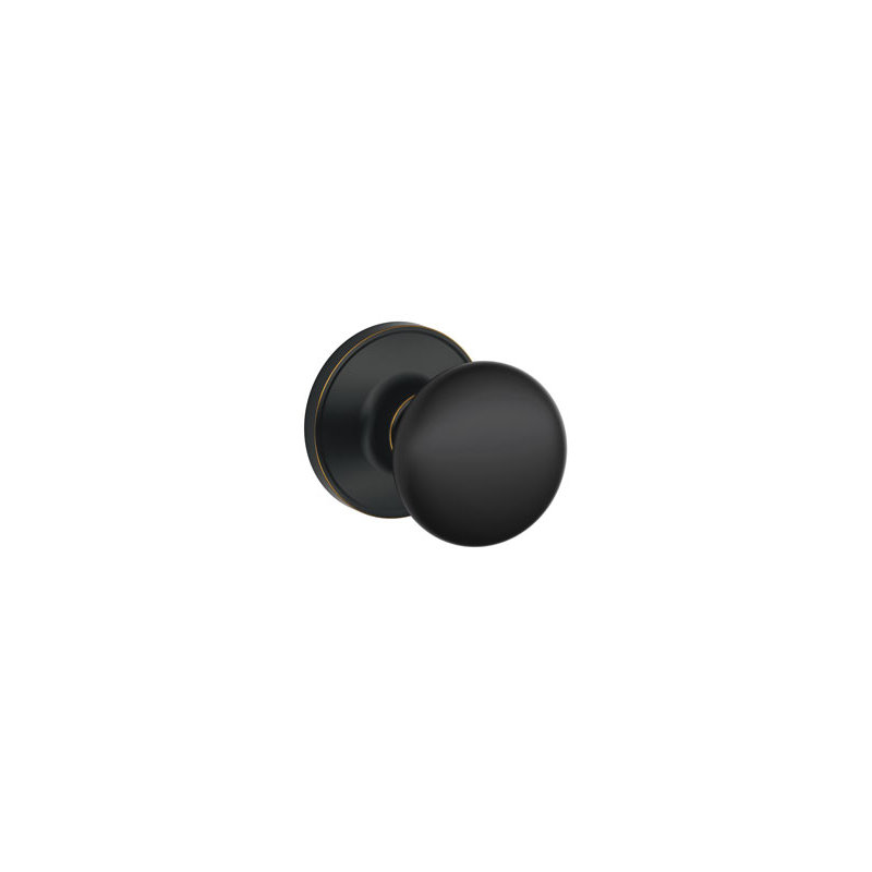 Stratus Knob Hall and Closet Lock, Aged Bronze