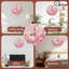 Horloge rose en cristal