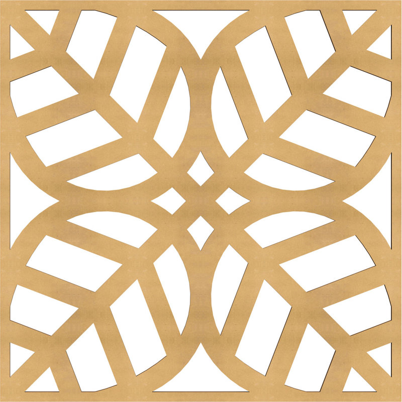 Panneaux muraux décoratifs en bois Garland, H 23 3/8 po x l 23 3/8 po x P 3/8 po, Naturel