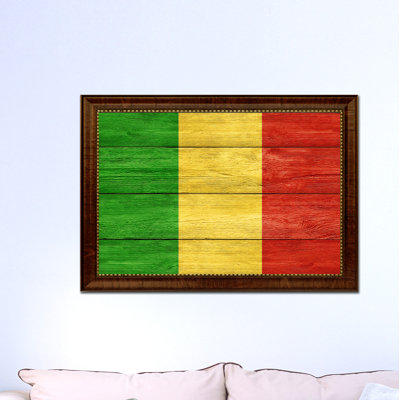 « mali country flag », impression sur toile encadrée