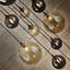 Duhart 14 - Light Black Cluster Pendant