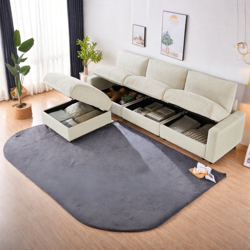 Modulaires modulaires peu encombrants, polyester durable de style moderne pour une maison confortable