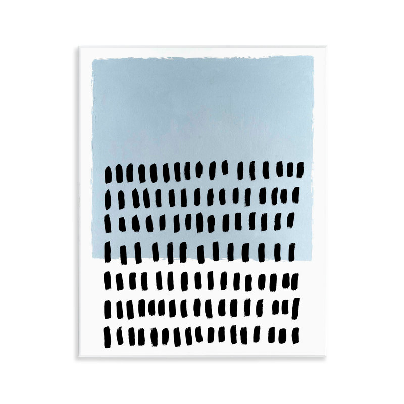 Art mural à pois bleus par Michael Willett