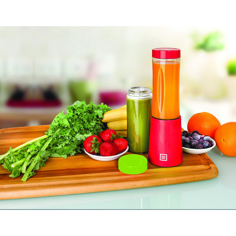 Euro Cuisine Mini Mixx Personal Blender, Red