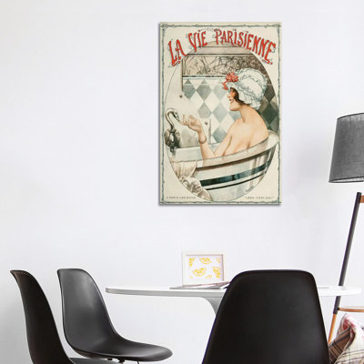 1919 La Vie Parisienne Magazine Cover by Cheri Herouard - Wrapped Canvas Gallery-Wrapped Canvas Giclée