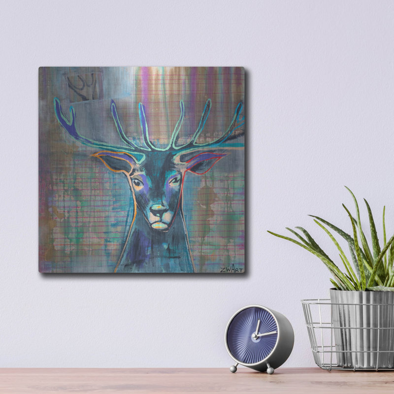 «Dear Deer» par Zwart, H 12 po x l 12 po