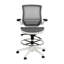Chaise de bureau en filet transparent à dossier moyen avec accoudoirs rabattables Mignone-83161080