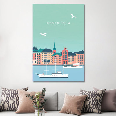 Stockholm by Katinka Reinke - Wrapped Canvas Painting