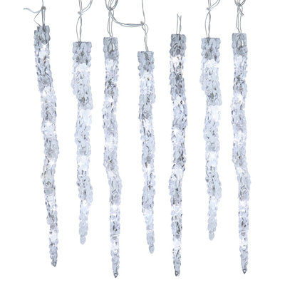 Kurt Adler UL 60-Light Dual Color LED 12-Piece Icicle String Light Set