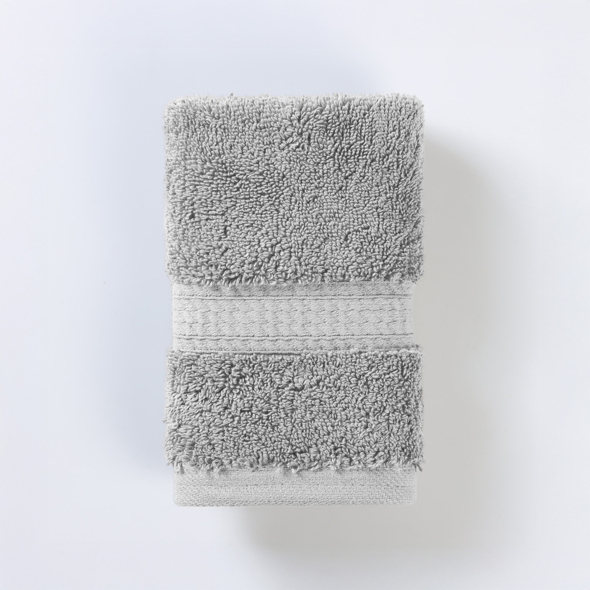 Payten Classic Certified Egyptian Cotton Washcloth, Soft Gray