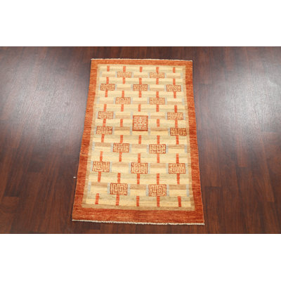 Geometric Gabbeh  Oriental Area Rug 3x5