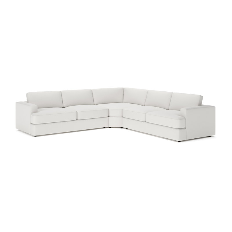 Canapé modulaire rembourré 3 pièces Cayden, Beige Macarena