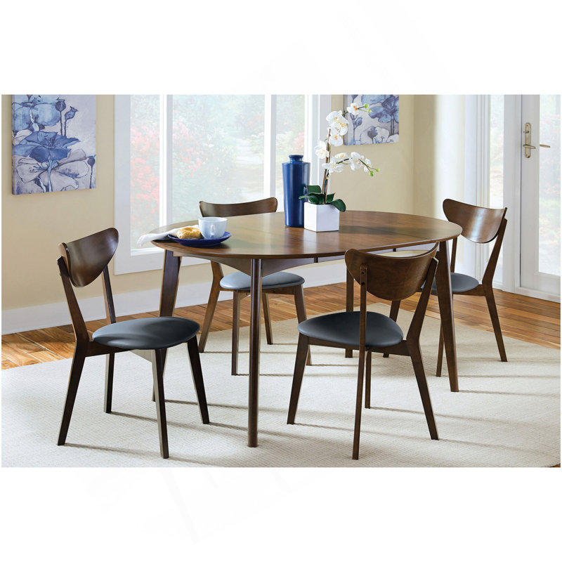 Linnea Dark Walnut 5-Piece Dining Set