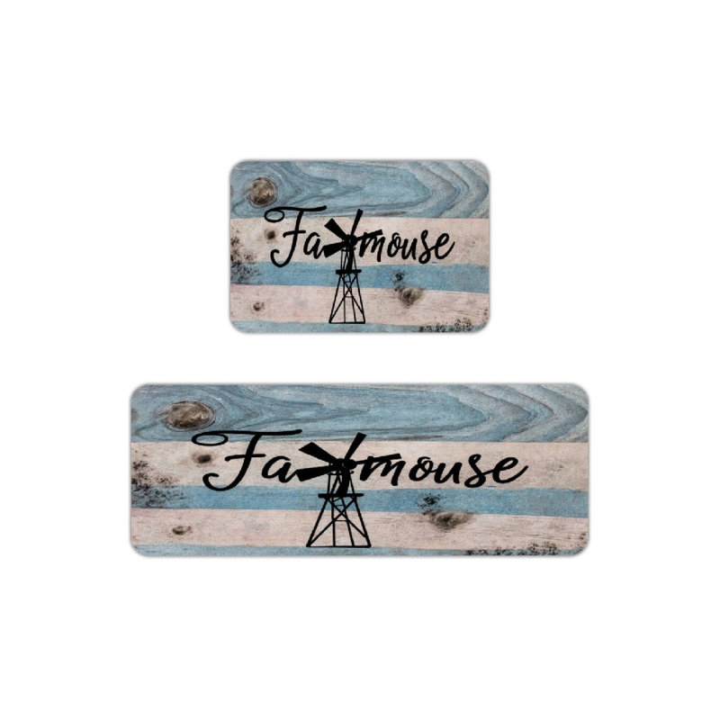 Tapis de cuisine Farmhouse Windmill, 2 Count
