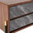Sisemore Mid-Century Walnut & Grey Nightstand