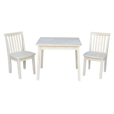 Ensemble de table rectangulaire et de chaises pour enfants 3 pièces Priestley