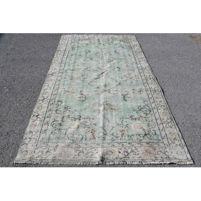 Bedroom Rug, 5.2x8.7 ft Large Rug, Vintage Rugs, Green Luxury Rug, Turkish Rug, Boho Rugs
