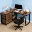 Bureau de travail spacieux, bureau d'ordinateur, bureau en L-1635842