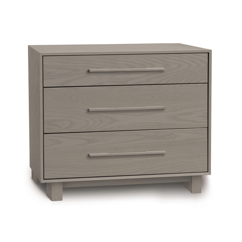 Commode 3 tiroirs Sloane, Chêne sable