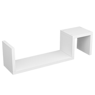 Tablette de rangement décorative en bois massif Kubby 6,1