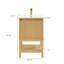 Meuble-lavabo en bois avec tablette réglable-754182340